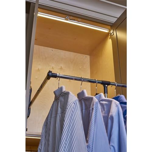 Image of Rev-A-Shelf 26-35 inch Pull Down Adjustable Closet Rod w /Telescoping Handle