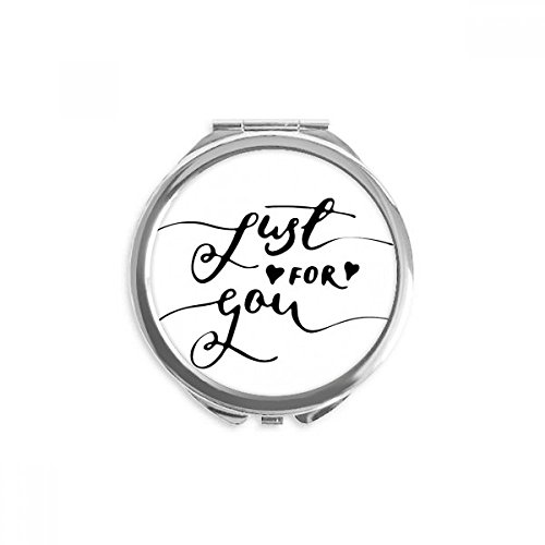 Miroir de poche juste pour vous rond et compact pour des retouches maquillage parfaites
