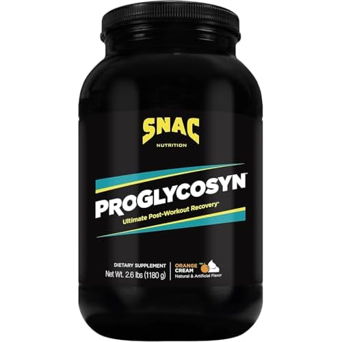 SNAC Proglycosyn Ultimate Post Workout Recovery Formula, Orange Cream, 2.6 Pounds