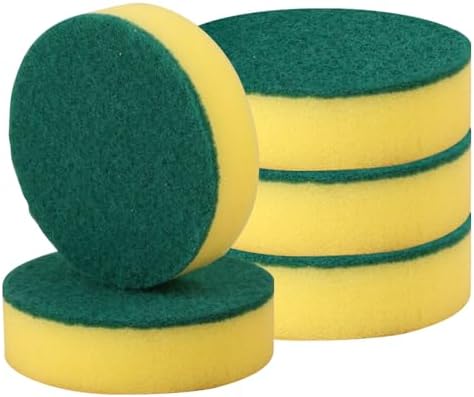 Heavy-Duty Sponges for Cordless, Multi-Purpose Sponge Brush Head for Household Cleaning (5 pcs)