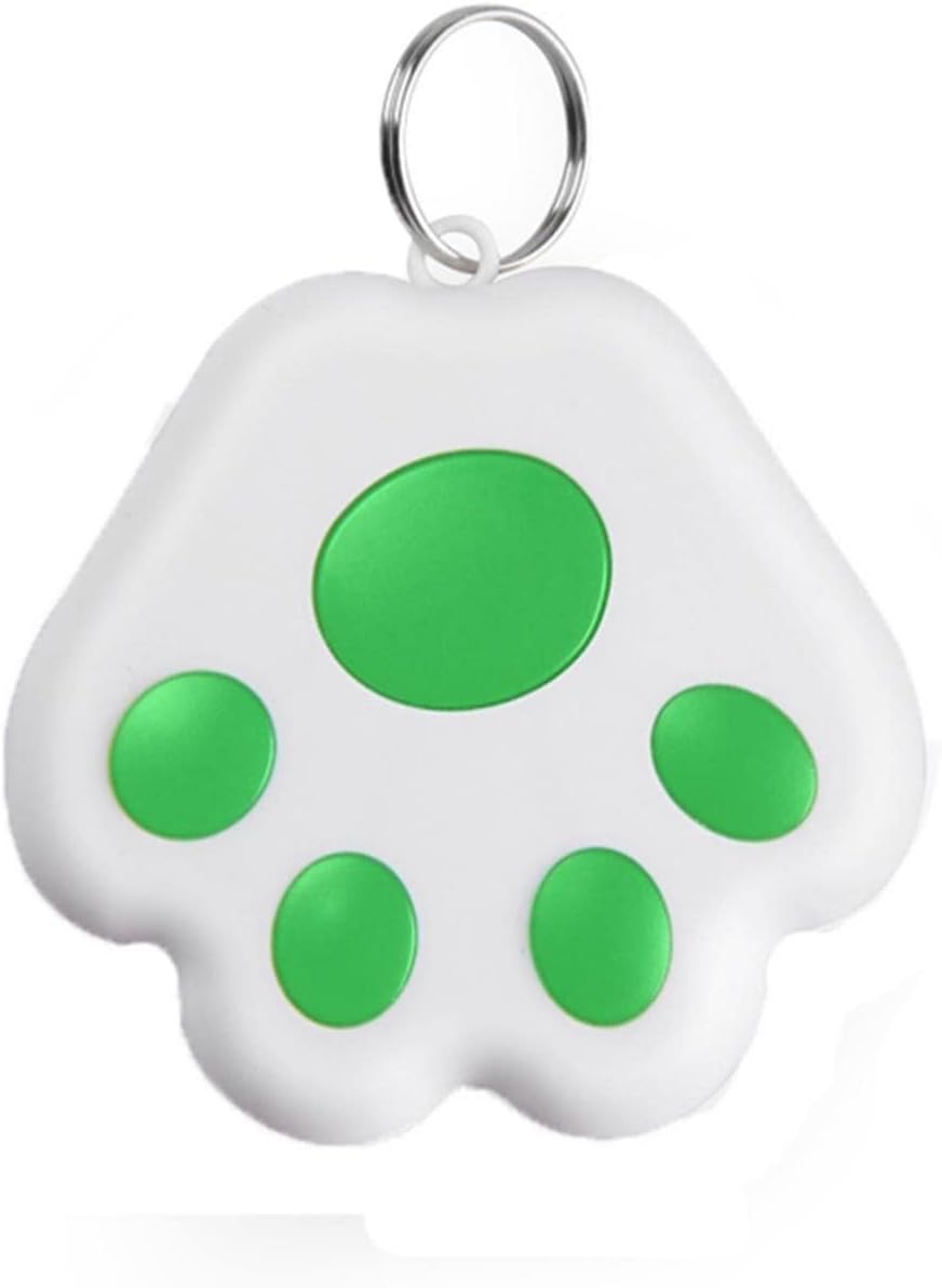 Portable GPS Tracking Locator, Keychain Pet Pendant Object Finder Smart Tracker Bluetooth Tracker for Dogs Cats, Luggage, Wallet, with APP for IOS Android (Green, 4.2ร4cm)