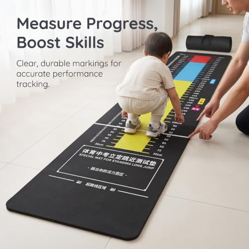 Esterilla de salto de longitud para entrenar tus pruebas físicas y hacer ejercicio en casa 5
