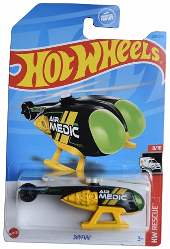 Hot Wheels Skyfire HW Rescue 8/10 Yellow/Black miniatura 1