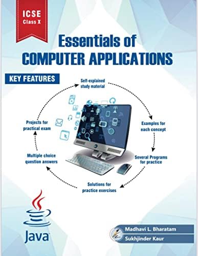 Essentials in Computer Application ICSE class X ( Java for beginners ...
