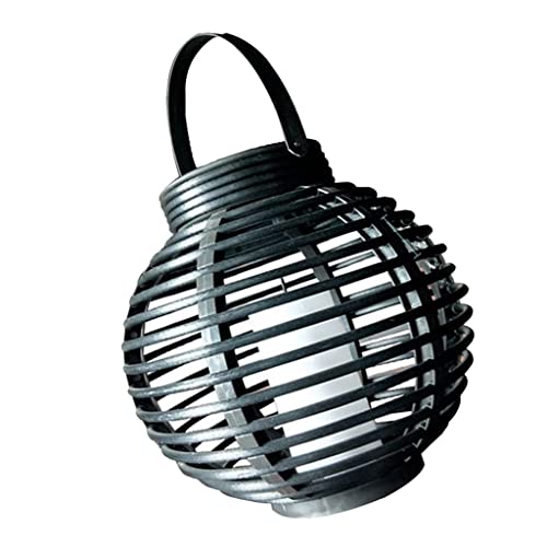 gazechimp Jardim Ao Ar Livre LED Efeito Rattan Varanda Solar Luz Vela Tabela Night Lamp