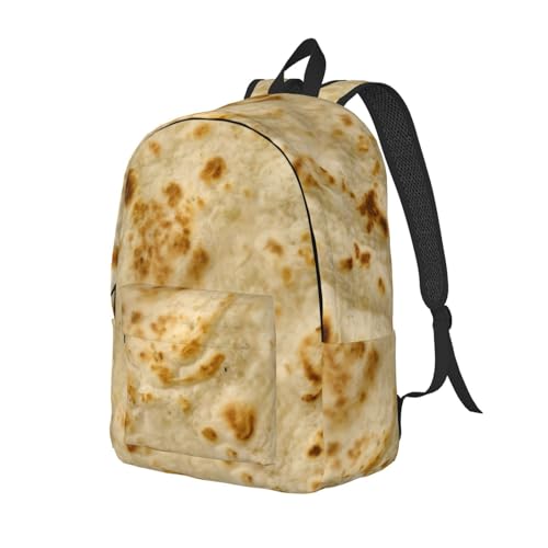 Burritos, Giant Tortilla Casual Canvas Daypack – Durable Polyester Backpack For Travel, Work & Outdoor Use2