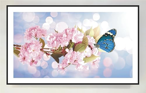 Tableau papillon bleu rétroéclairé solution pour illuminer un mur sombre de maison - 3