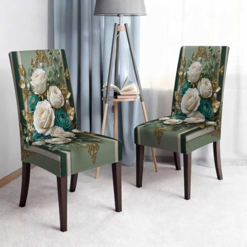 Nappe avec housse de chaise extensible pour protéger et décorer la table - 7