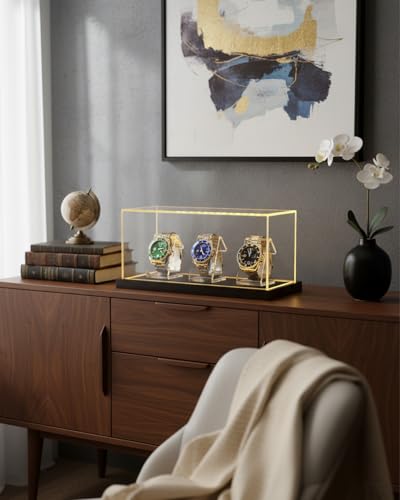 Vitrine LED professionnelle pour montres et coffret d'exposition