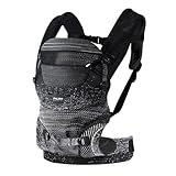 Ergonomic 4-in-1 Baby Carrier Newborn to Toddler - with Lumbar Support - for Children 8-33 Pounds - 360 Degree Baby Wearing - Inward & Outward Facing - (Black)