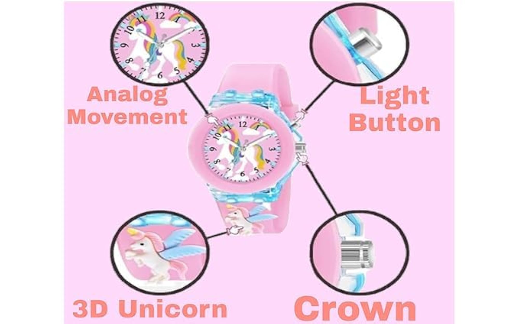 Kids' Glowing Digital Watch with Spiderman Design