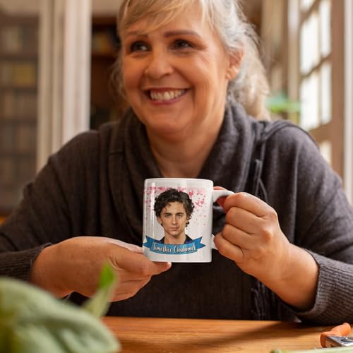 I Love Mugs - Timothée Chalamet - Appreciation - Actor, Love, Crush Mug, Ceramic, 11fl.oz. - Image 3