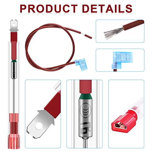Aiex 4Pcs Rv Water Heater Parts, 93866 Thermal Cut Off, Water Heater Cutoff Switch Rv Water Heater Thermal Cutoff Kit Fit For # Gch6-6E G6A-7E G6A-8E Gc6Aa-9E Gch10A-2E G610-3E Gh610-3E Xt Series #TOP2