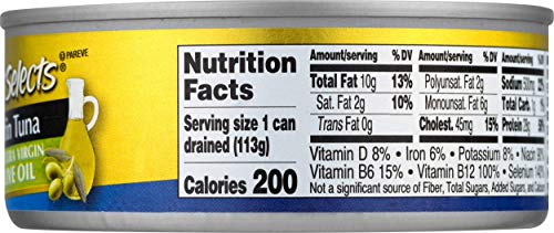 Image of StarKist E.V.O.O. Solid Yellowfin Tuna with Lemon Dill and Extra Virgin Olive Oil - 4.5 oz Can (Pack of 5)