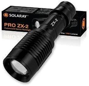 Super Bright Handheld LED Emergency Flashlights – Professional Series ZX-2 High Lumen Flashlight – 5 Light Modes, Adjustable Focus, Outdoor Water Resistant – Perfect for Camping and Hiking