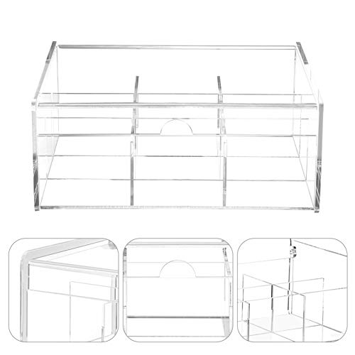 Cabilock Acrílico Titular Condimento Recipientes de Chá Caddy Caixa de Armazenamento Bin Bancada Est