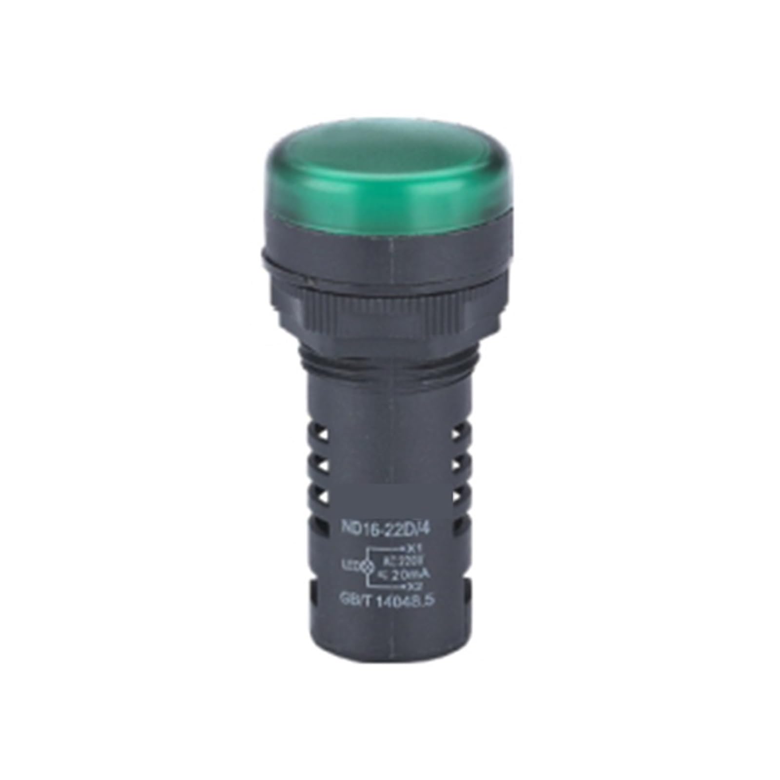 Luz indicadora ND16 verde CA 220V para señalizar circuitos activos 2
