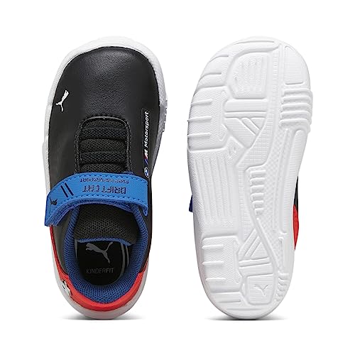 PUMA Unisex-Child Shoes Kids BMW M Motorsport Drift Cat Decima Hook and Loop Sneaker, Black-Pop Red White, 7 US Toddler3
