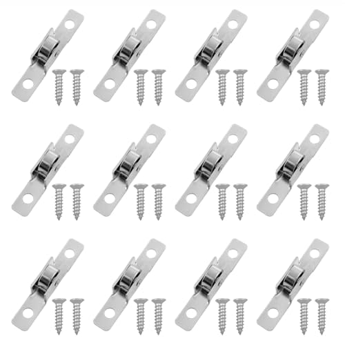 Dsjnf Push-Pull Sliding Window Roller Metal Wheel Mini Cantilever Door Roller Universal Sliding Shaft Window Pulley Single Roller for Windows Cabinets Doors 12pcs (1.69 * 0.28 * 0.35inch)