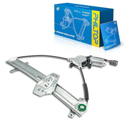 Image of PHILTOP Front Left Driver Side Power Window Regulator and Motor Assembly Compatible with 2003-2007 Honda Accord Replaces 741-306,6 Pins