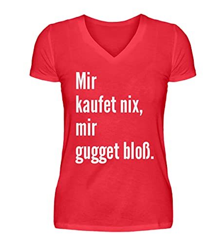 T-shirt Éponge Col en V Femme haut basique imprimé à manches courtes coupe regular L