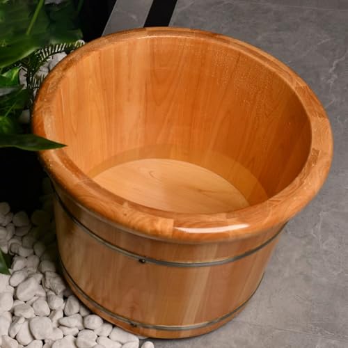 Spa de pies de madera robusto y profundo 30 cm miniatura 3