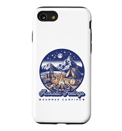 Acoustic Feelings Summer Camping Vacation Folk Music �X�}�z�P�[�X iPhone SE (2020) / 7 / 8 �p