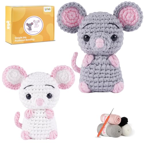 Kits de crochet pour débutants pour adultes à réaliser soi-même le soir