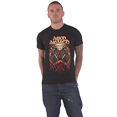 T-shirt Amon Amarth authentique en coton premium vêtement de marque pour homme taille L