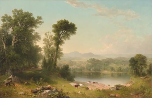 Paysage Pastoral par Asher Brown Durand Peinture Poster pour un Salon Moderne