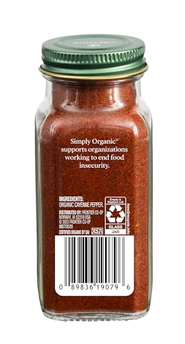 Image of Simply Organic Cayenne Pepper, 2.89 Ounce, Pure, Organic Cayenne Peppers, No GMO's, Kosher Certified (Pack of 2)