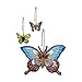 Carnation Home Fashions PHP-MAR Mariposa Resin Shower Curtain Hooks Set of 12 [Home], Multicolor
