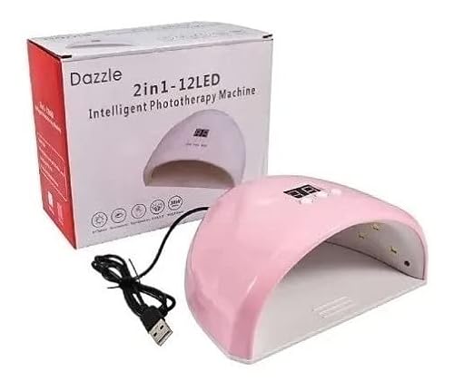 Cabine Unhas Gel Estufa LED UV PolyGel Fibra Acrigel BIVOLT Secar Unhas Top Coat