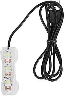 LED Aquarium Light, Light Weight USB Charging Underwater Light, Plastic Waterproof 2.4X0.8Inch for Aquarium Freshwater Office Desk Fish Tank