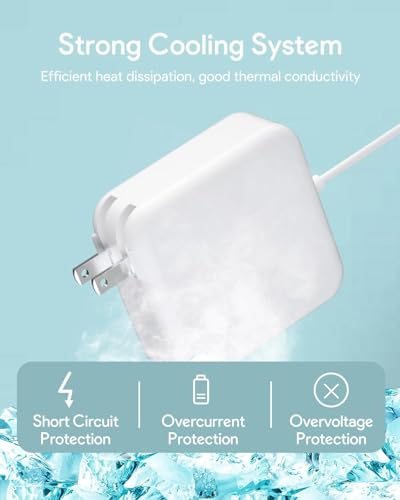 Image of NSPENCM 45W Mac Book Pro Charger, Replacement AC 45w 2T-Tip Connector Power Adapter,Laptop Charger Compatible with Mac Book Air 11 inch and 13 inch After Mid 2012(Applicable to 2012-2017)