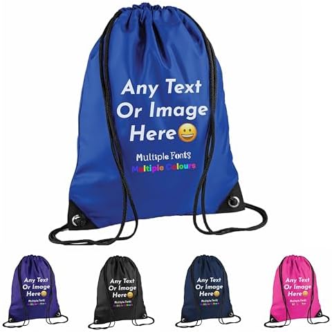 Royal Blue Custom Drawstring Bag for Kids Cover