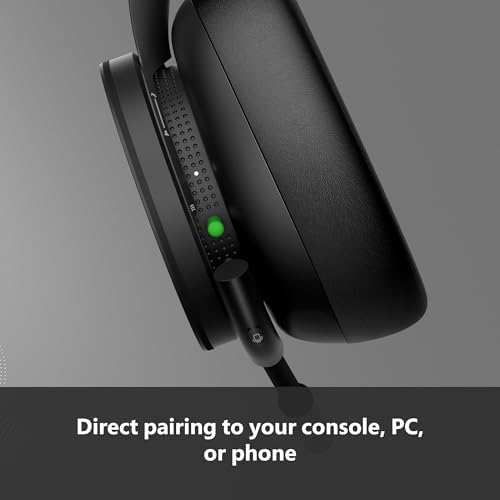 Xbox Wireless Gaming Headset | Carbon Black | Over Ear Headphones | Spatial Audio with Dolby Atmos | Consoles, PCs, TVs, Mobile, and More — view 3
