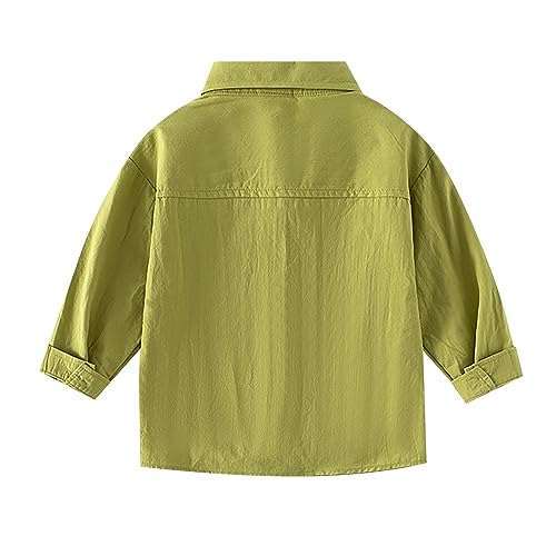 Toddler Boys Button-Down Long Sleeve Jackets Fall Cotton Lightweight Casual Coats Kids Windproof Jacket 7 Boy Clothe4