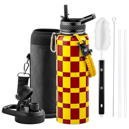 Image of RAYMYLO 2026 Soccer Biggest Event Edition Insulated Water Bottle 40 oz, Nation Flag Design, Best Souvenir & Gift for World Soccer Lover, Vacuum Stainless Steel (Cold for 36Hrs), Leak Proof & Non-BPA