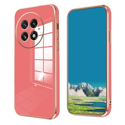 Coque OnePlus 13R silicone rouge fine et antichoc plaquée