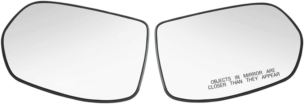 Riloer Replacement Side Mirror Glass Heated with Back Plate Left Driver Side, 76253SWA315 White Glass 2007-2011 Compatible with Honda CRV(Only Fit For US Veision), Rearview Power Heated Mirror Glass