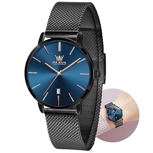 Montre analogique pour femme OLEVS au bracelet en acier élégant