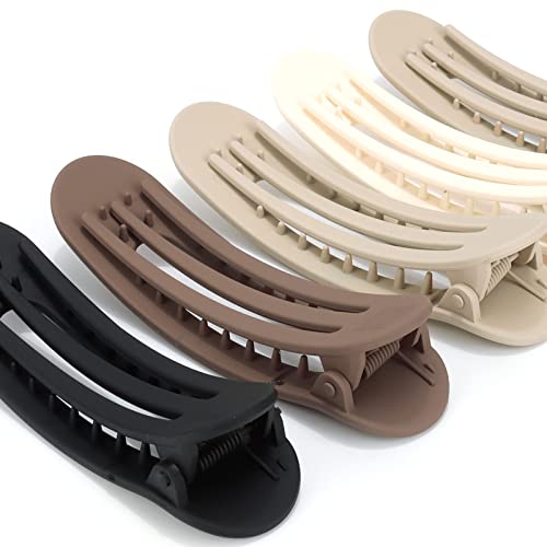 Aco-Uint 8 Pack Hair Clips For Women, Flat Hair Clips Alligator Hair Clips For Styling Sectioning Non-Slip Hair Claw Clips, French Clips Large Hair Barrettes Duck Billed Hair Clips Hair Styling Accessories For Women #TOP5