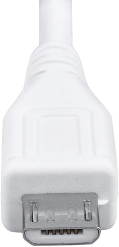 Miniatura 2 de Cable de alimentación micro USB blanco de 5 pies, cable de carga para altavoz potable de ducha Pokanic C6