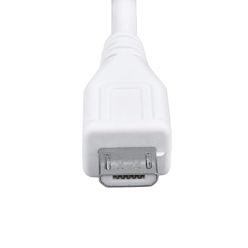 Miniatura 3 de 5ft White Micro USB Data Cable Cord Compatible with SANEI N80,N60,N79 7, N82 7.9 Android WiFi Tablet PC