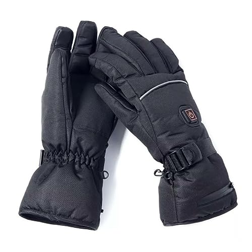 GOOHOCHY Auto Warming Heating Gloves for Winter Men's Ski Gloves 3 Modes s Size No Battery