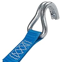 Ratchet Belts, 5 m, 25 mm, with S Hooks with Linguet 800 daN in U, 4 Pieces Bag, Ideal for Fixing Ring: Trailer, Commercial Car, Trunk, Truck, Motocross Transport, Quad