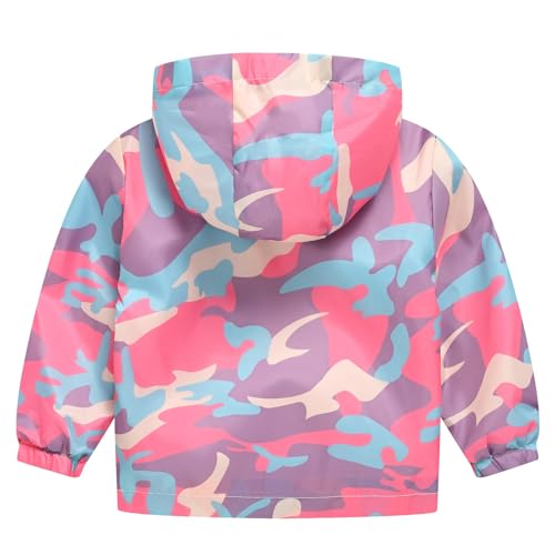 Boys Girls Children Spring Fall Winter Windbreaker Casual Wind Printing Light Fashion (Camouflage, 3-4 Years)2