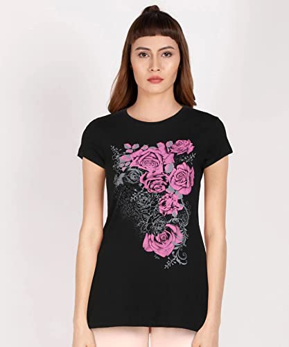 Image of Lyra Women's Cotton Regular Fit T-Shirt