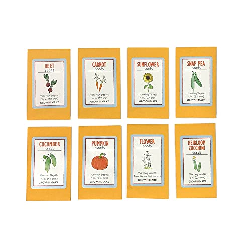Diy Gardening Kit For Kids Girls & Boys Of All Ages | Fun Craft Activity Kids Plant Growing Kit| Learn How To Grow Your Own Vegetables & Flowers With Supplies From Grow And Make| Kids Seed Growing Kit #TOP3